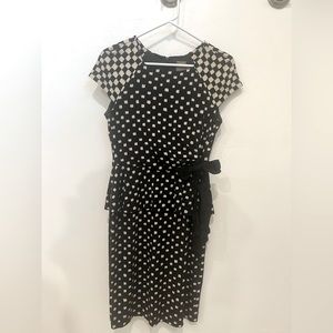Anthropologie dress like new black and cream